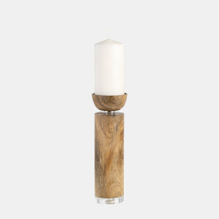 Baltic Wood Candleholder 11"