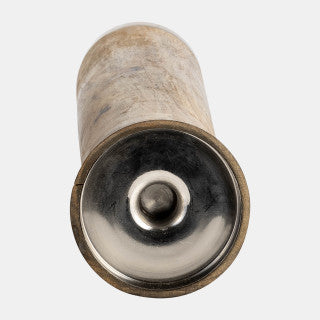 Baltic Wood Candleholder 14"