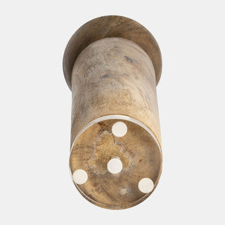 Baltic Wood Candleholder 14"