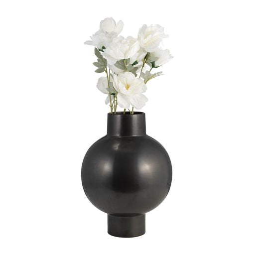 Lagos Black Ceramic Vase 18"