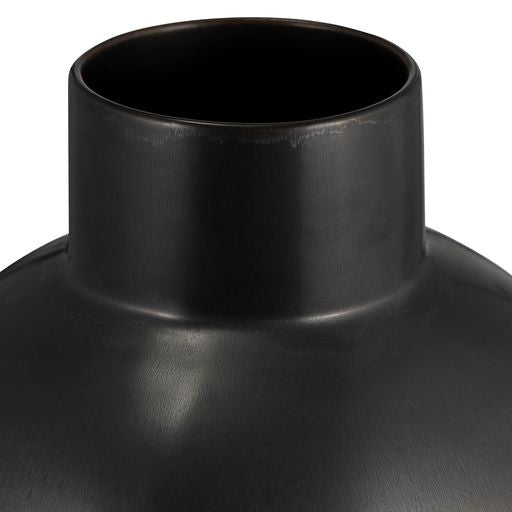Lagos Black Ceramic Vase 18"