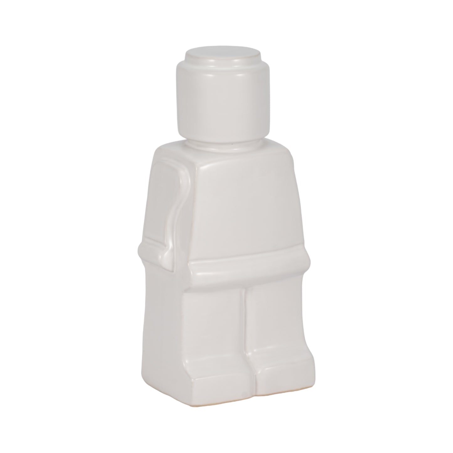 Brickin' Awesome White Ceramic Statuette