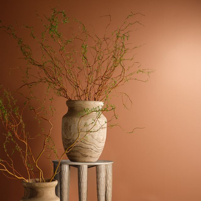 Anek Natural Etched Wood Table