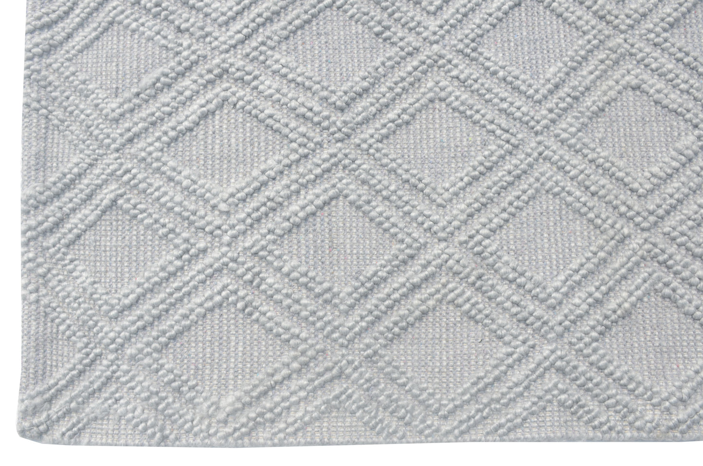 Evora Handwoven PET Gray Diamonds Rug