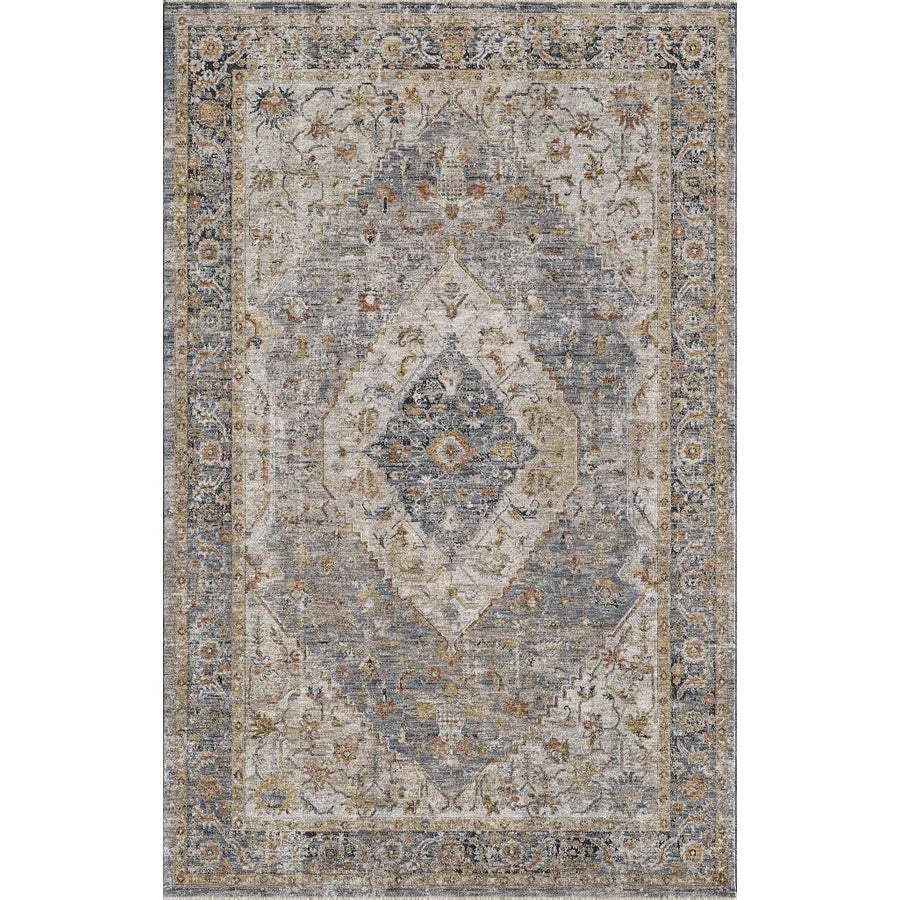 Zahara Blue Medallion Rug