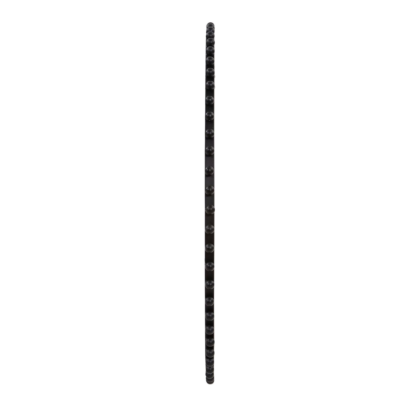 Newport Black Beaded Metal Wall Mirror