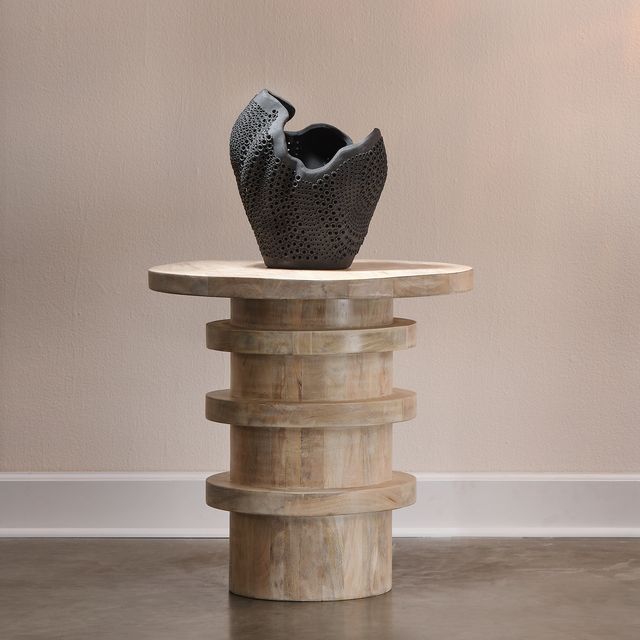 Ronan Natural Wood Side Table