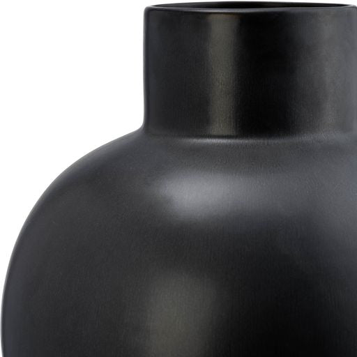 Lagos Black Ceramic Vase 18"