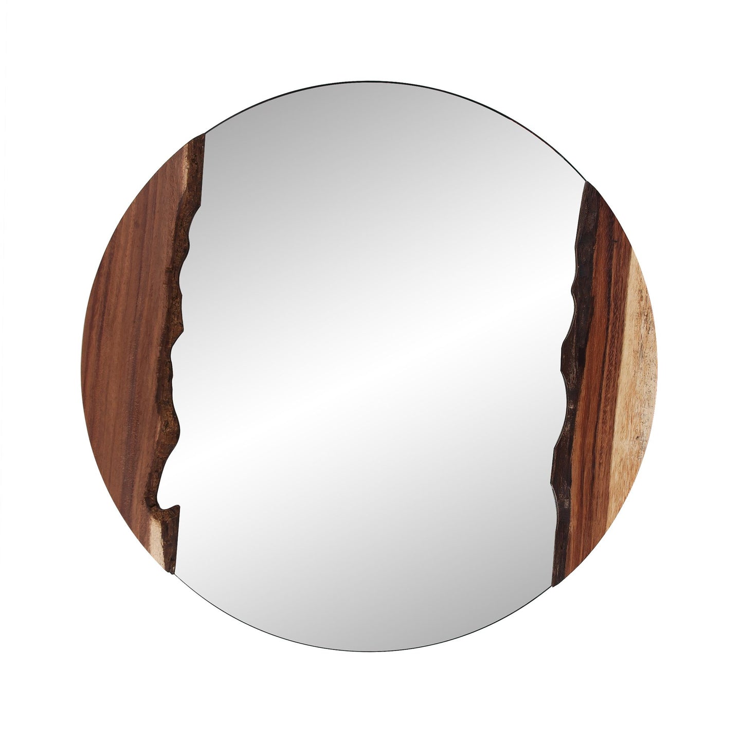Palamas Live Edge Round Mirror