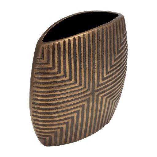 Warren Bronze Metal Vase 10"