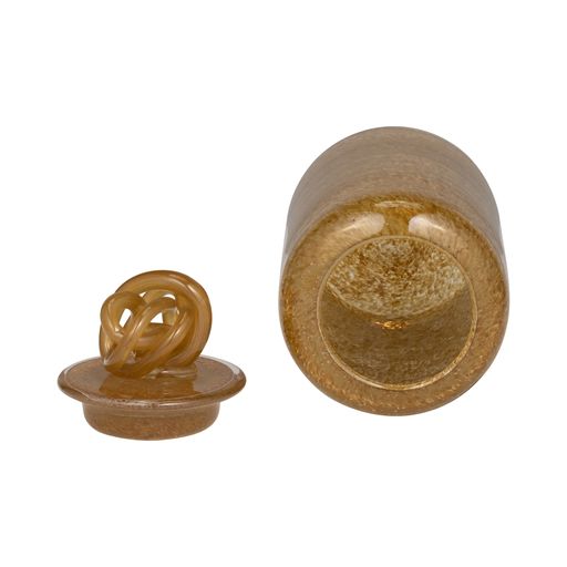Cyrus Gold Blown Glass Canister 9"