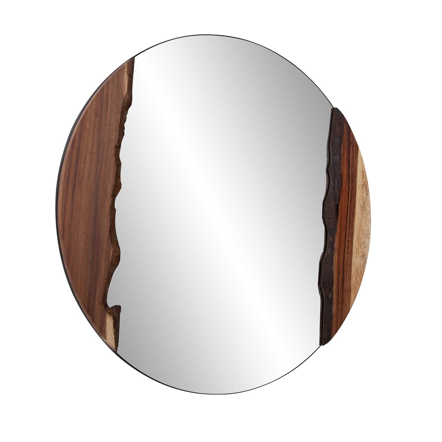 Palamas Live Edge Round Mirror