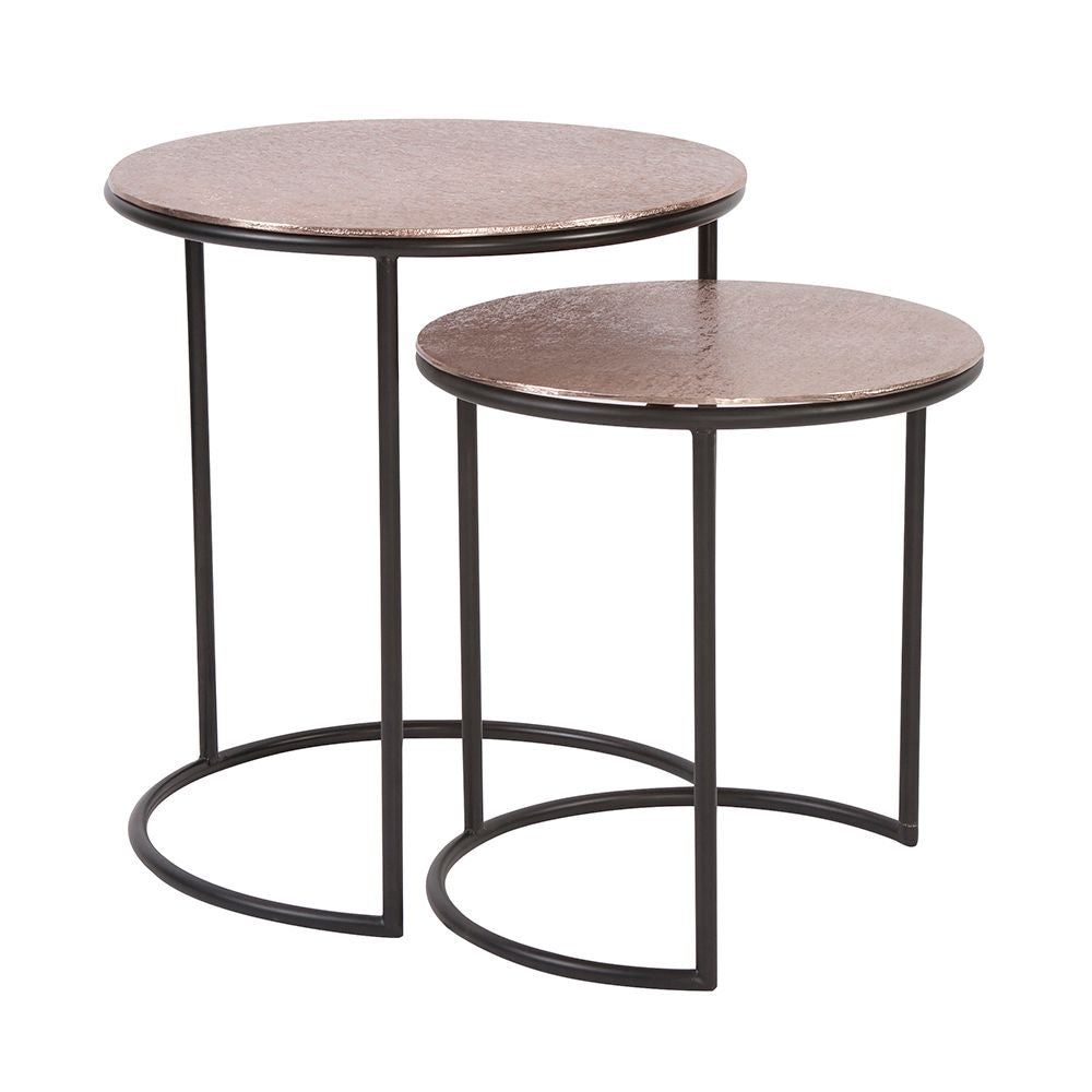 Nirvana Copper Nesting Side Tables S/2