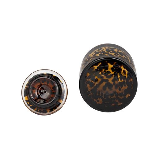 Cyrus Tortoise Blown Glass Canister 8"