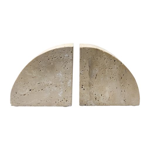 Tilson Travertine Bookends