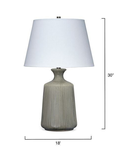 Savile Striped Ceramic Table Lamp