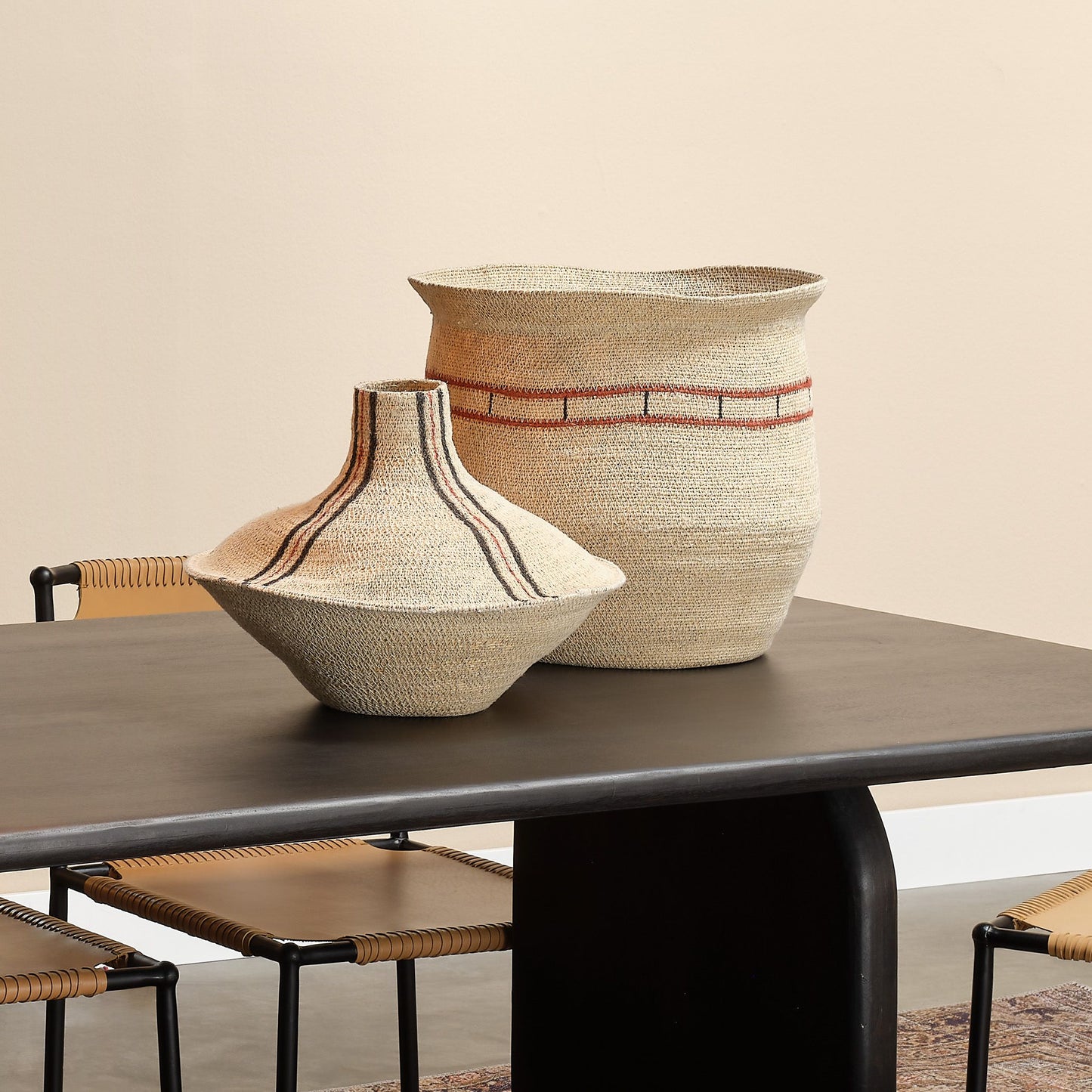 Tokaree Seagrass Basket Wide Opening