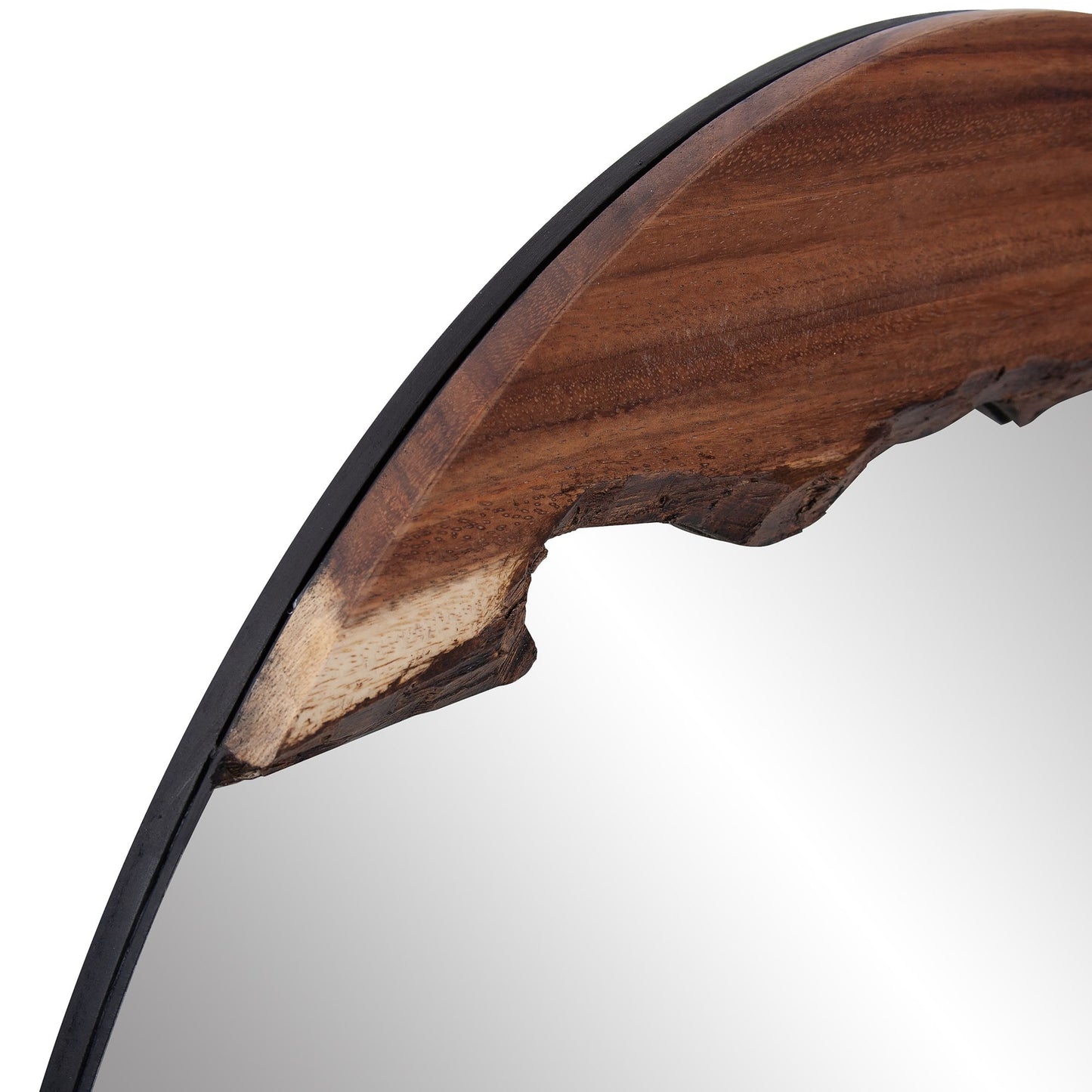 Palamas Live Edge Round Mirror