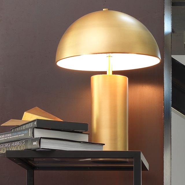 Helix Antique Brass Table Lamp