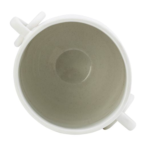 Vitali White Ceramic Vase 10"