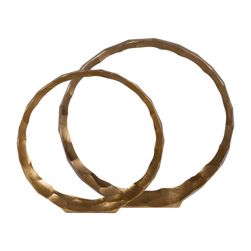 Josephine Gold Hammered Rings