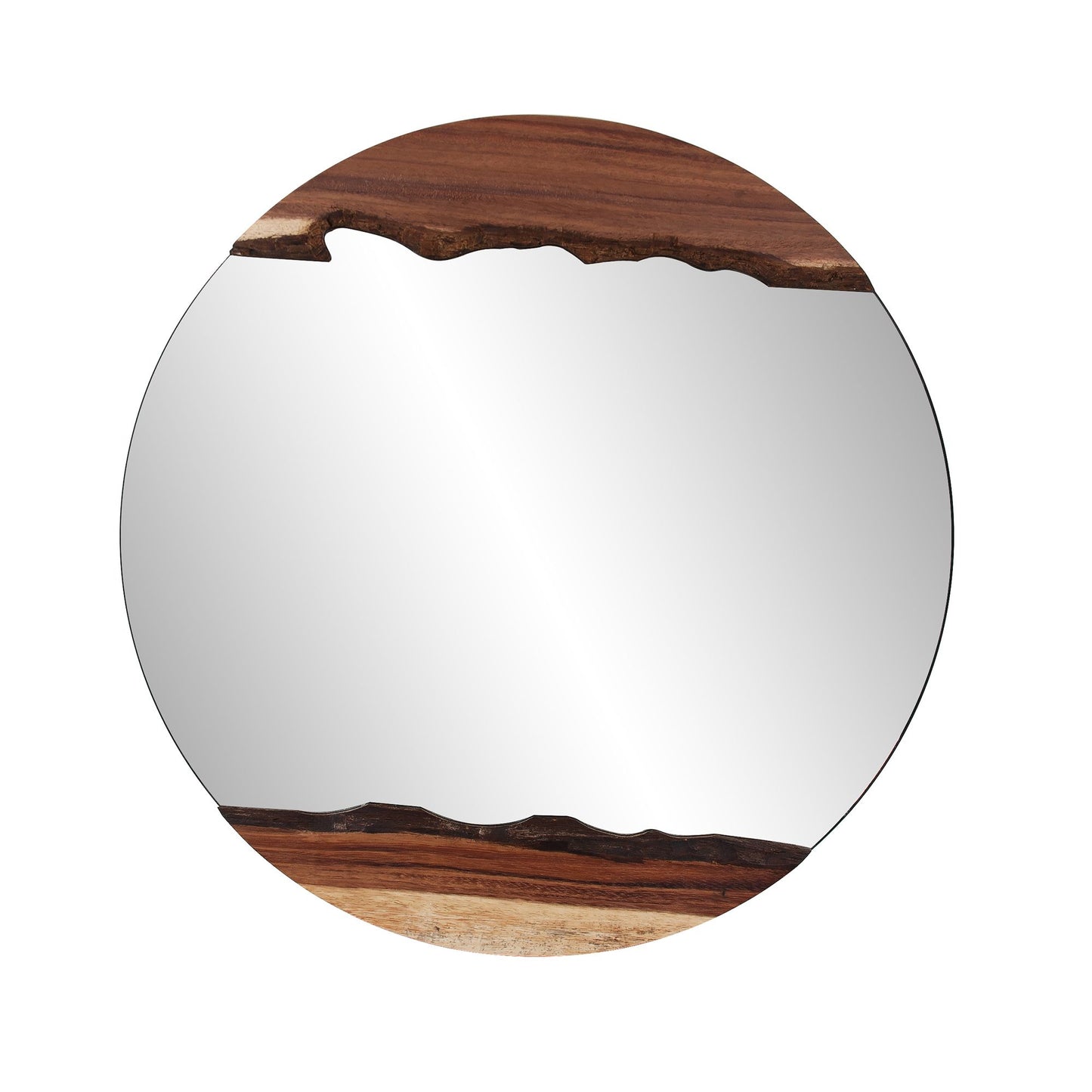 Palamas Live Edge Round Mirror