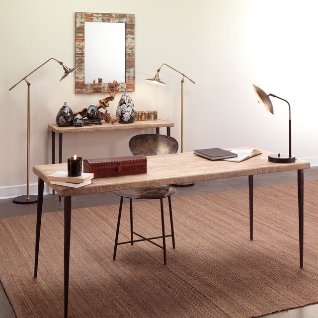 Edric Faux Horn Rectangular Mirror