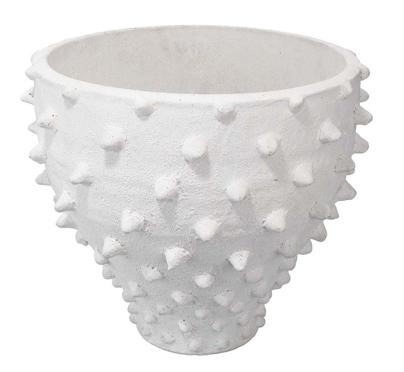 Paros Matte White Vase 12"