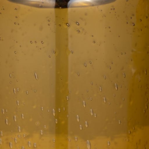 Cyrus Amber Blown Glass Canister 12"