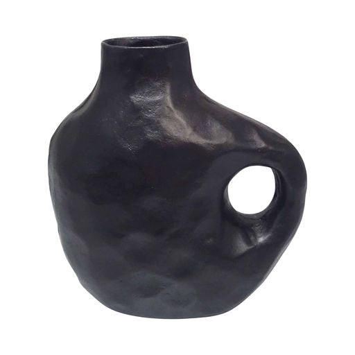 Black Vase With Handle