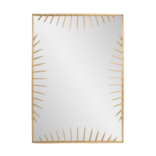 Lucky Lashes Gold Rectangular Mirror