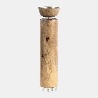 Baltic Wood Candleholder 14"