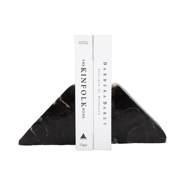 Petrified Triangular Bookends