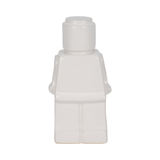 Brickin' Awesome White Ceramic Statuette