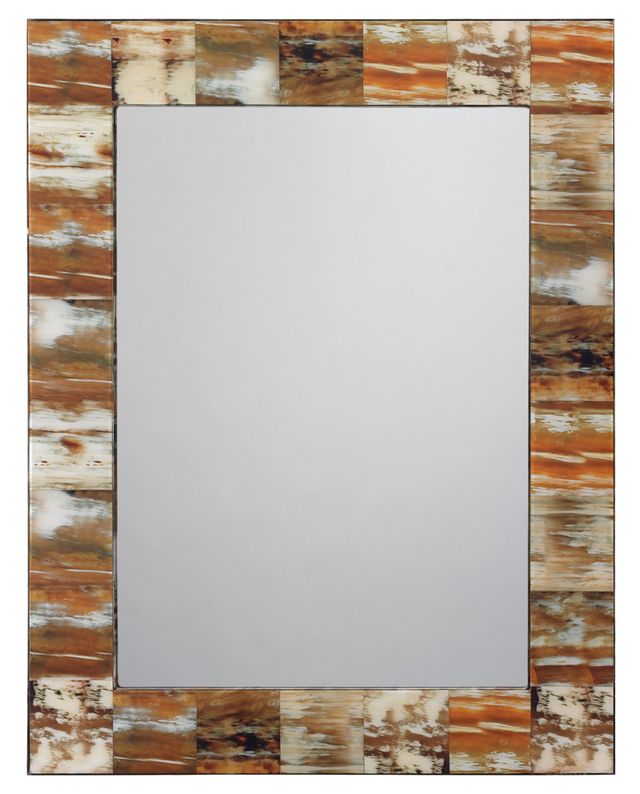 Edric Faux Horn Rectangular Mirror