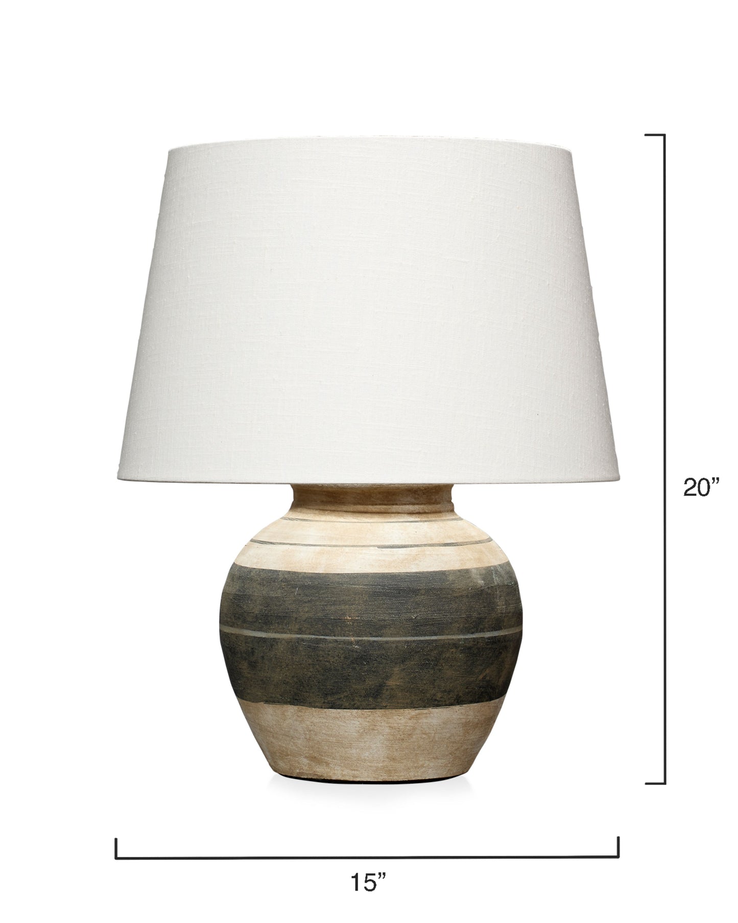 Franklin Striped Ceramic Table Lamp