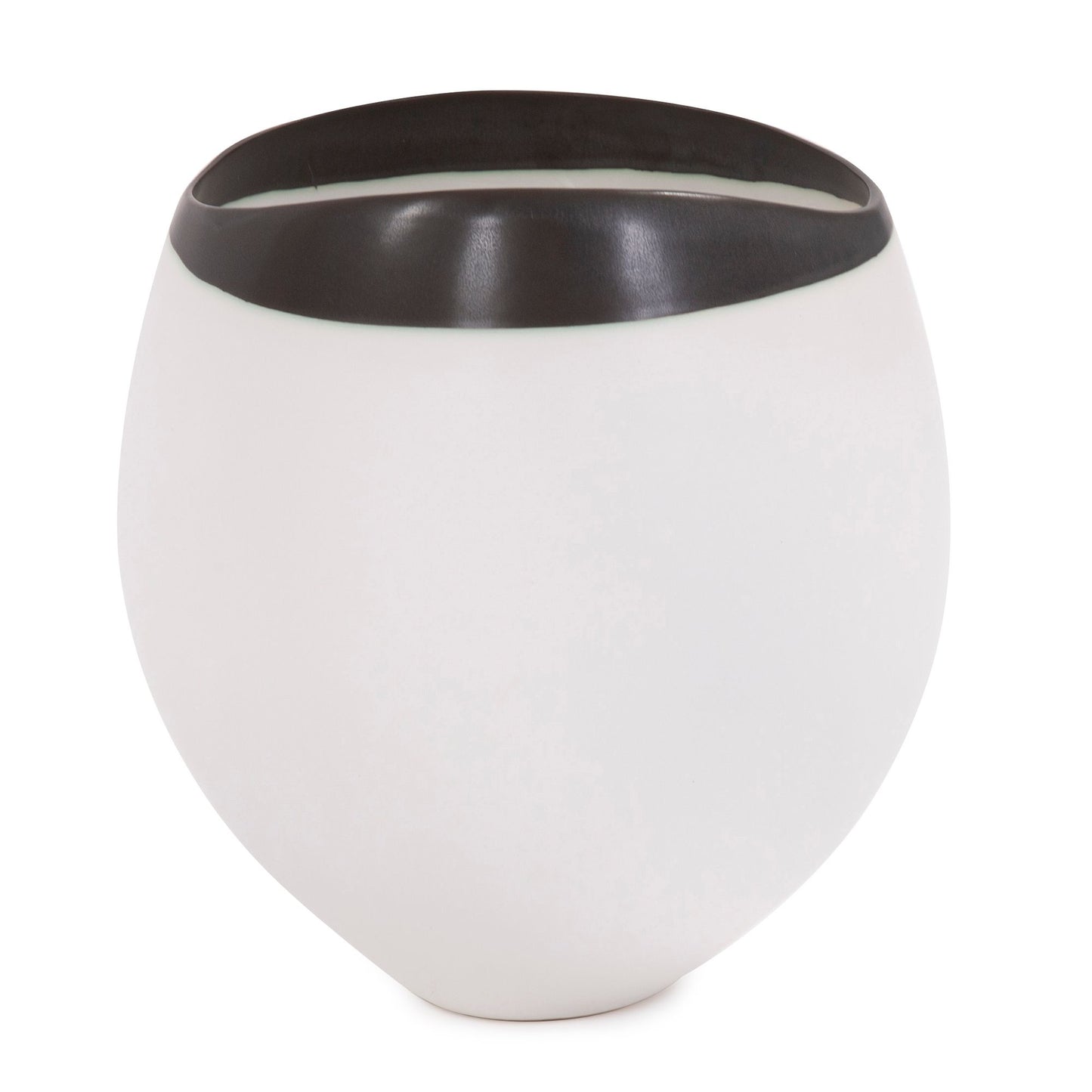 Eros White Ceramic Vase 11"