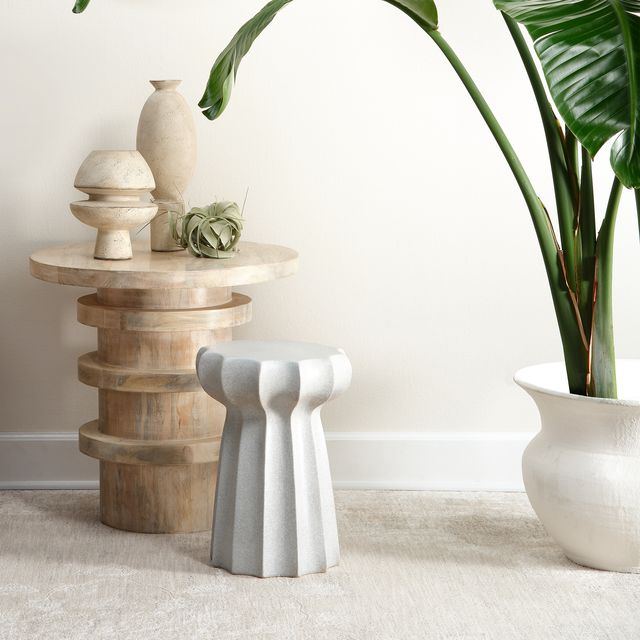 Ronan Natural Wood Side Table