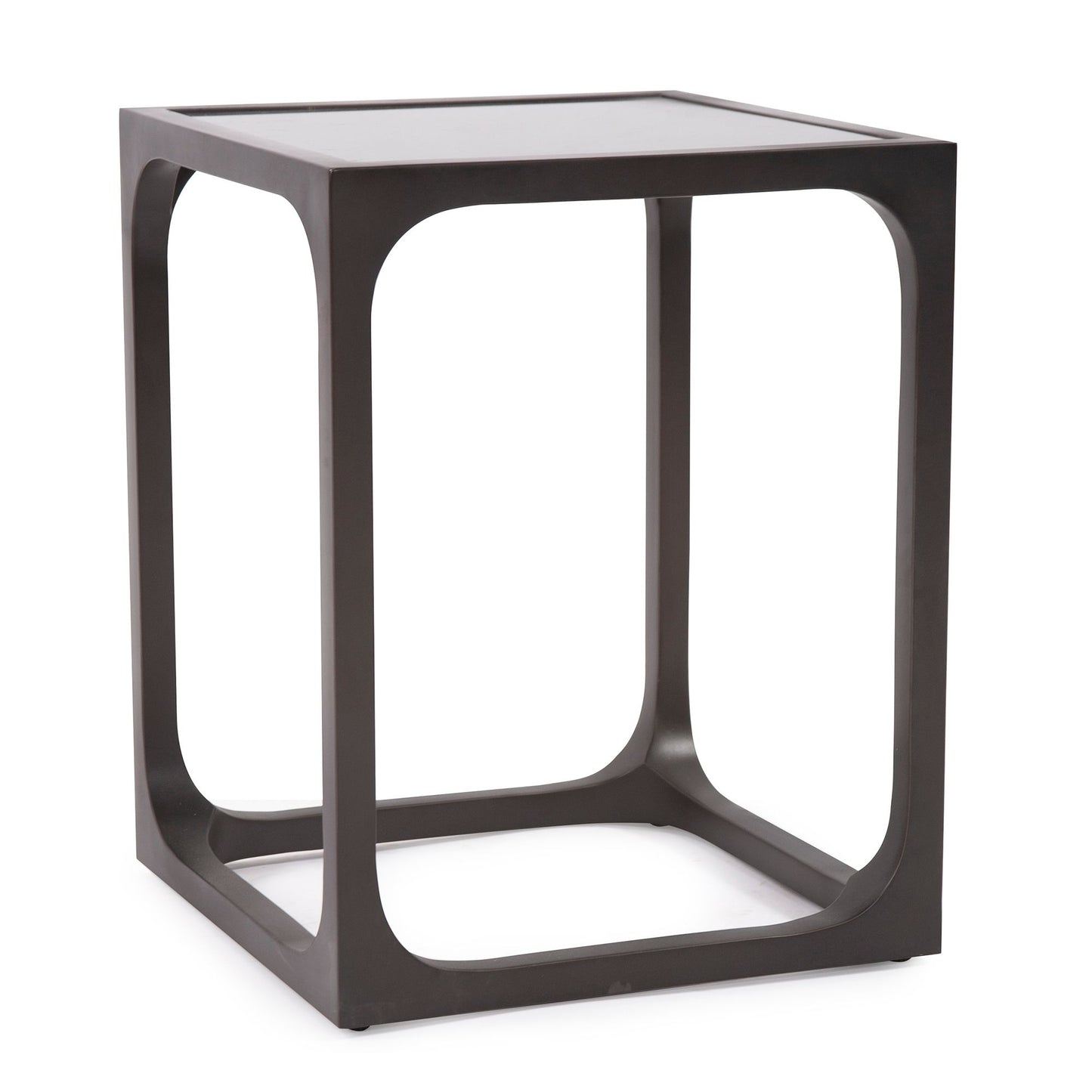 Logan Black Granite Side Table