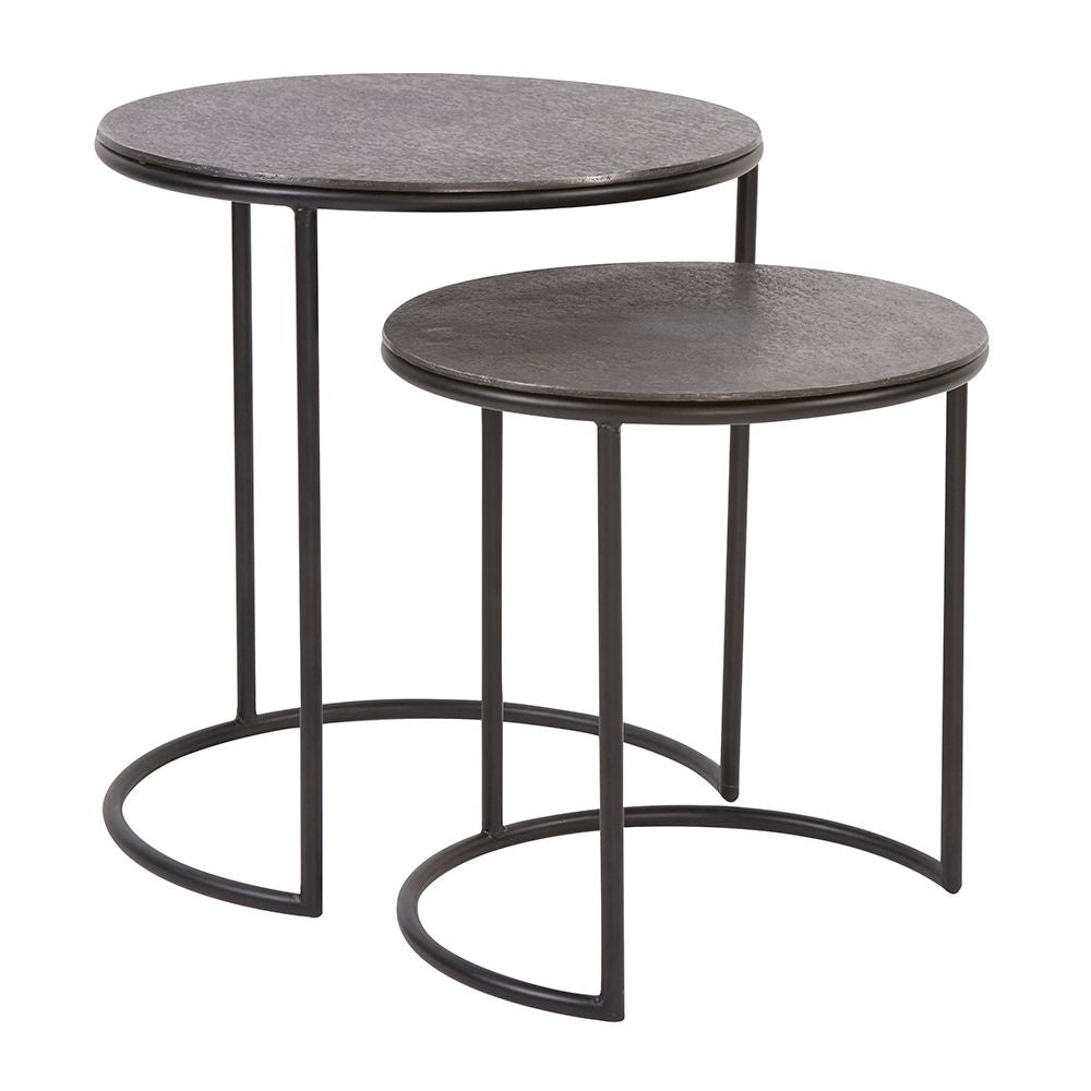 Nirvana Graphite Nesting Side Tables S/2