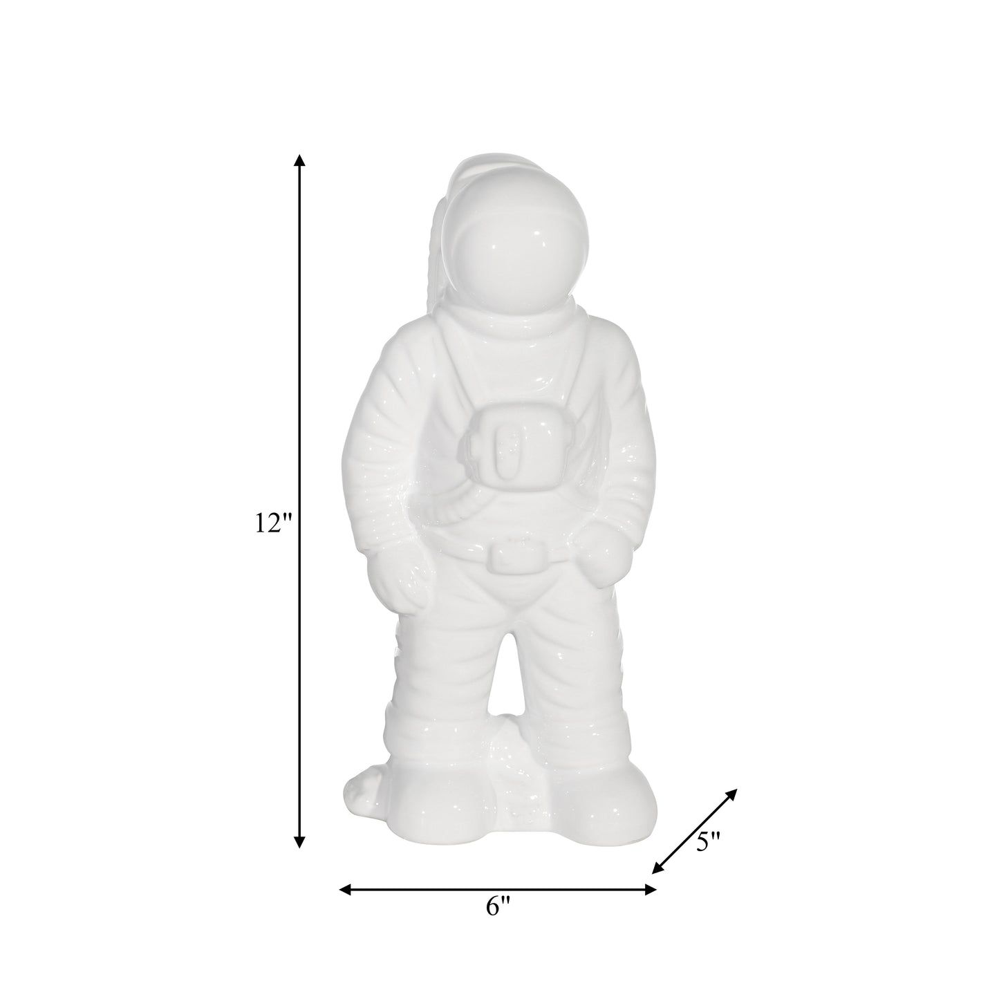 White Ceramic Astronaut Statuette