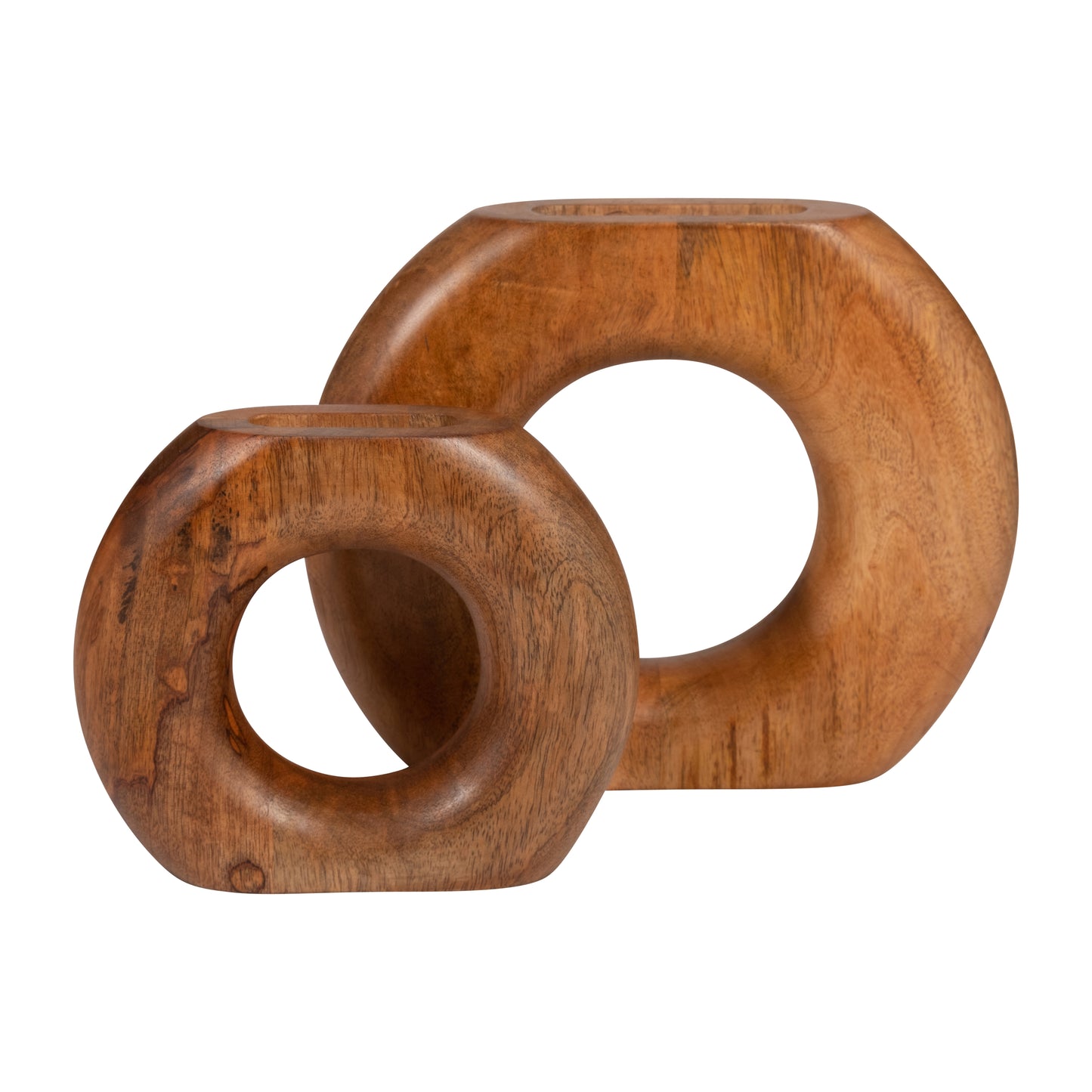 Circa Natural Wood Vase 11"