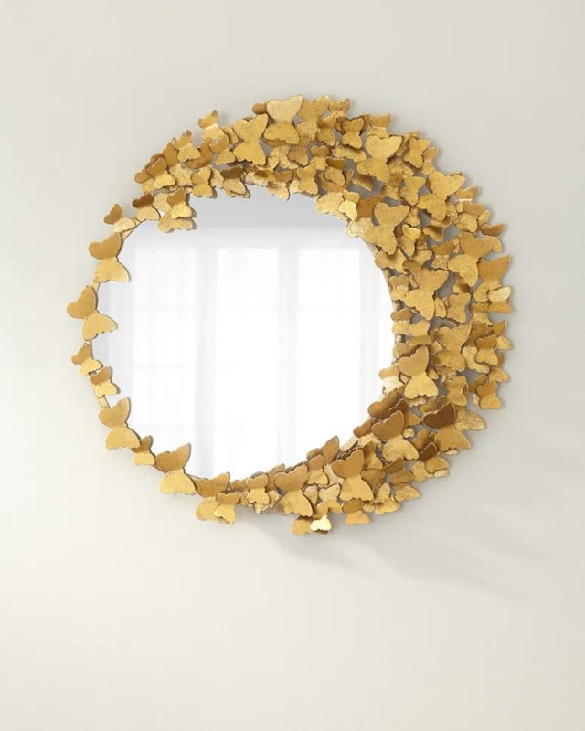 Mariposa Gold Metal Wall Mirror