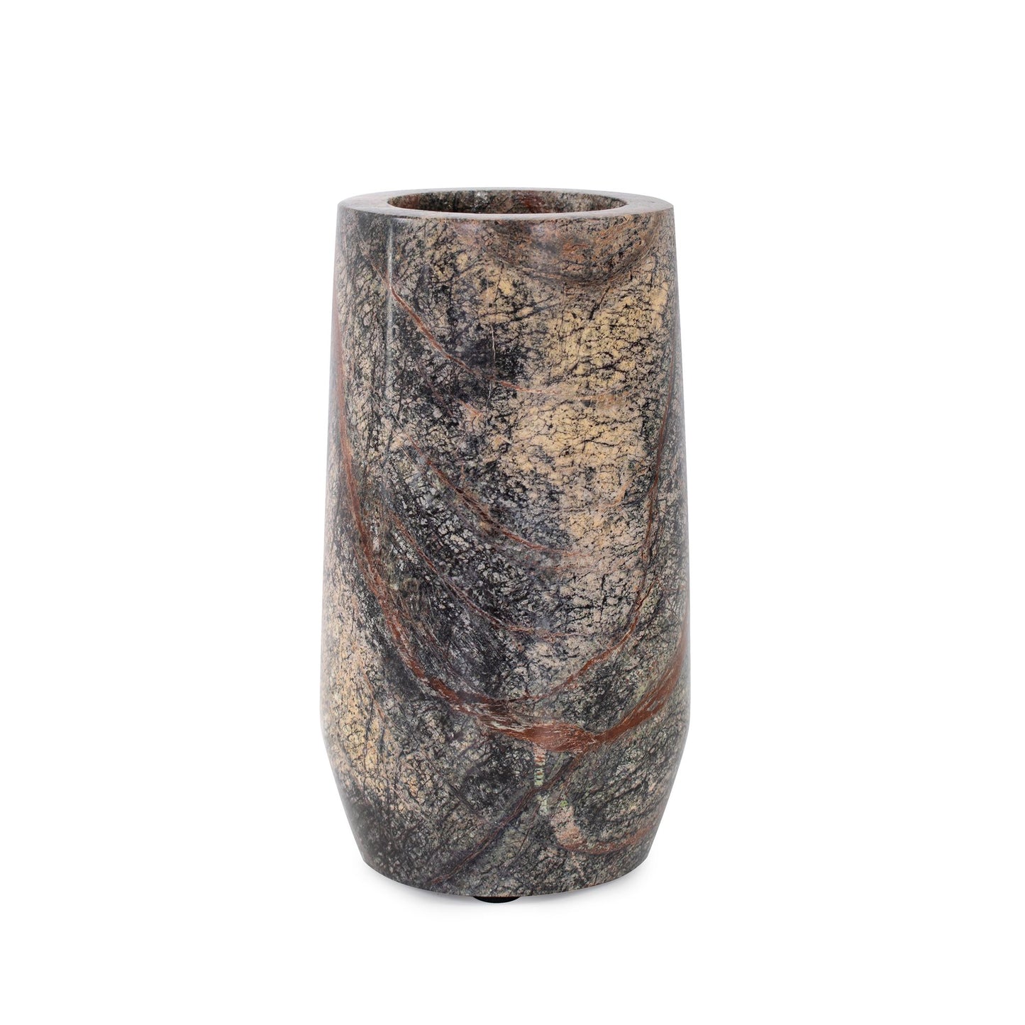 Vanda Green Marble Vase 7"