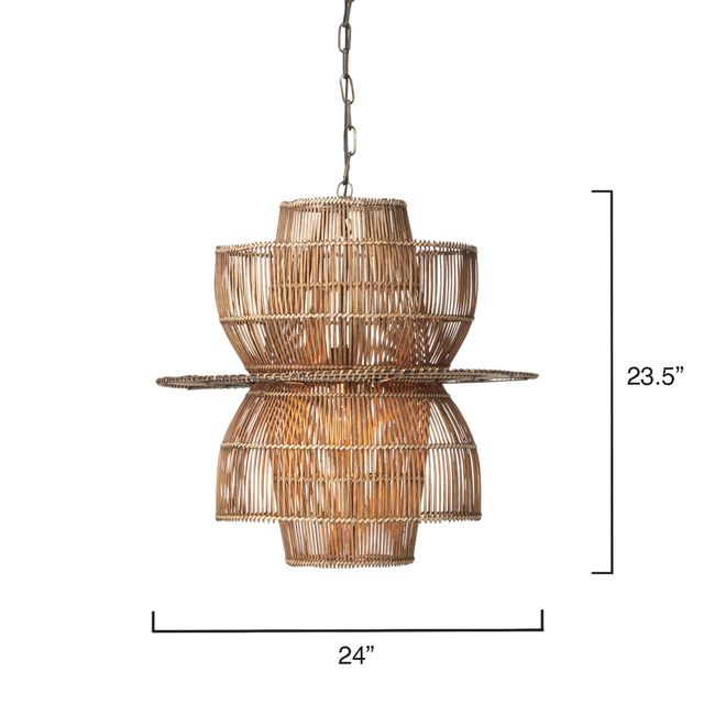 Moorea Rattan Pendant