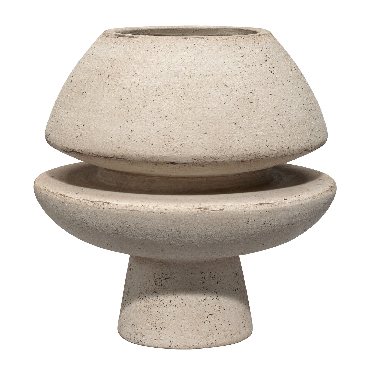 Harmony Natural Ceramic Vase 9.5"