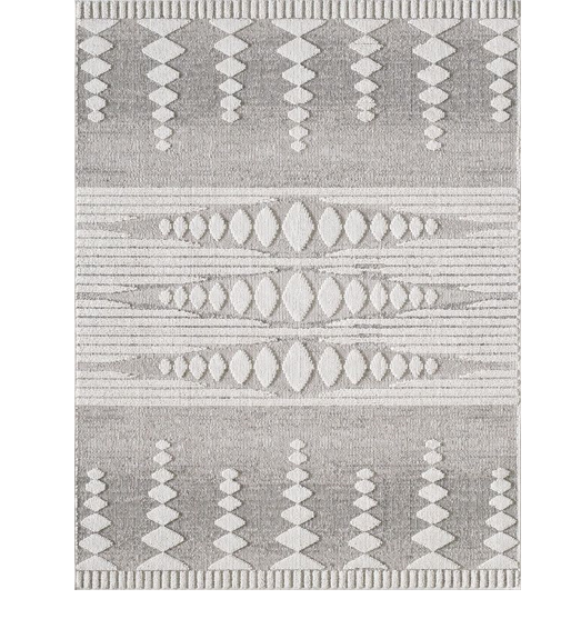 Gammon Natural Patterned Rug (Outdoor Safe)