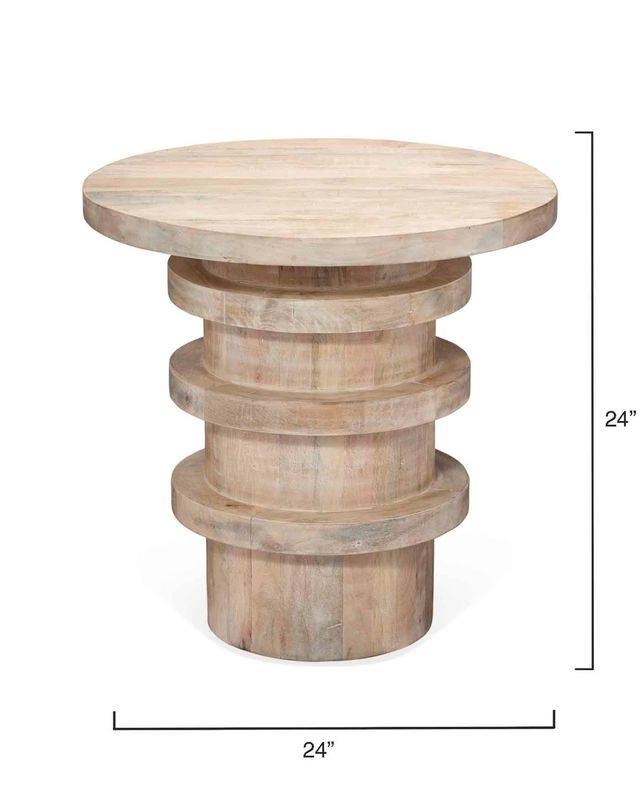 Ronan Natural Wood Side Table