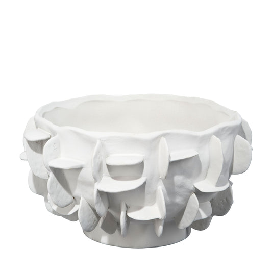 Ilios White Matte Ceramic Bowl