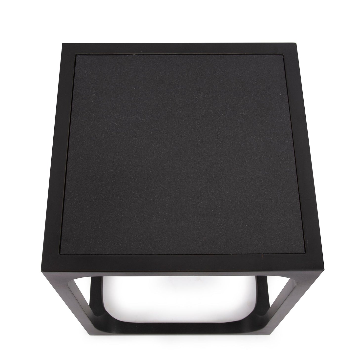 Logan Black Granite Side Table